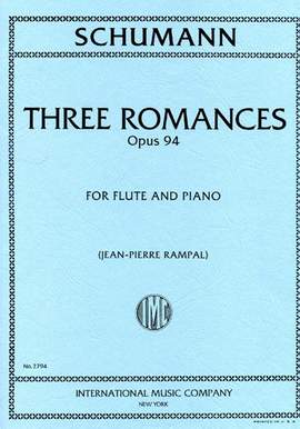 Schumann, R: Three Romances Op94 Fl Pft