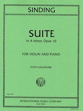Sinding, C: Suite A minor op.10