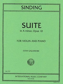 Sinding, C: Suite A minor A minor op.10