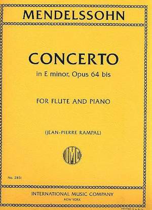 Mendelssohn: Concerto Emin Op64 Fl