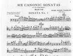 Telemann: Six Canonic Sonatas for Two String Basses Product Image