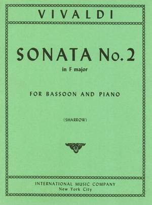 Vivaldi, A: Sonata No.2 Fmaj Bsn Pft