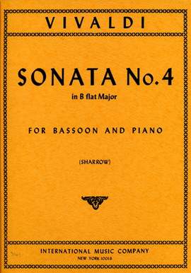 Vivaldi, A: Sonata Bbmaj Bsn Pft