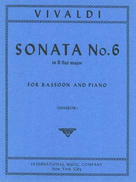 Vivaldi, A: Sonata Bbmaj Bsn Pft