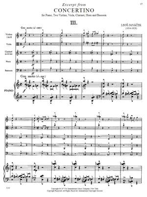 Janáček, L: Concertino