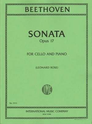 Beethoven, L v: Horn Sonata Fmaj Op17 Vc Pft