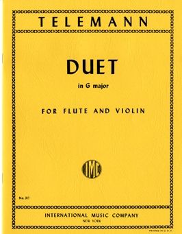 Telemann: Duet Gmaj Fl Vln