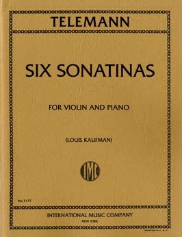 Telemann: Six Sonatinas Vln Pft
