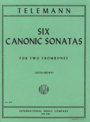 Telemann: Six Canonic Sonatas 2trom