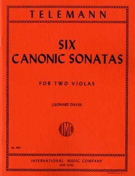 Telemann: Six Canonic Sonatas 2vla