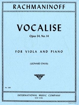 Rachmaninoff, S W: Vocalise op. 34/14