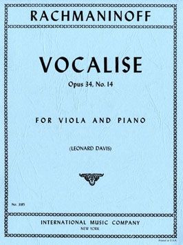 Rachmaninoff, S W: Vocalise op. 34/14