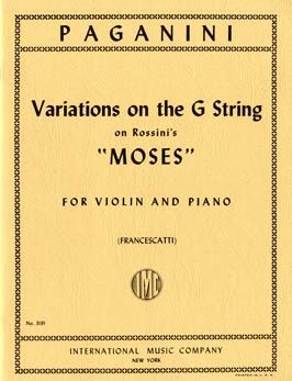 Paganini, N: Variations on the G String