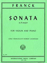 Franck: Violin Sonata A major