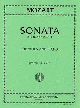 Mozart, W A: Sonata E minor E minor K.304