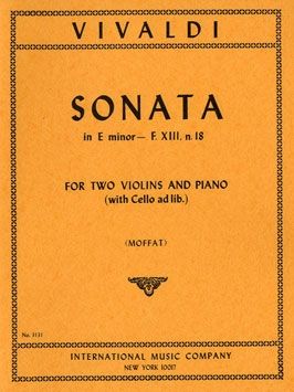 Vivaldi: Sonata E minor op.1/2 RV67