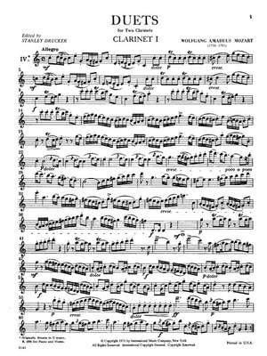 Mozart, W A: Six Duets Vol. 2 Vol. 2