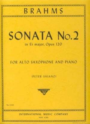 Brahms, J: Sonata No. 2 in Eb major E flat major op. 120