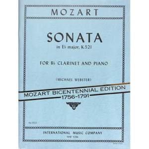 Mozart, W A: Sonata In Eb Major KV521