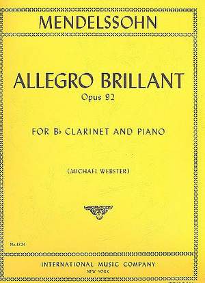 Mendelssohn: Allegro Brillant Clar(bb)