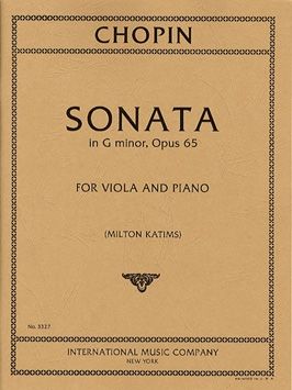 Chopin, F: Sonata G minor G minor op.65