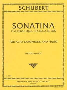 Schubert, F: Sonatina in A minor A minor op. 137/2 D.385