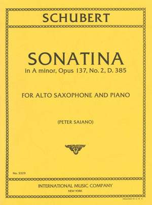 Schubert, F: Sonatina in A minor op. 137/2 D.385