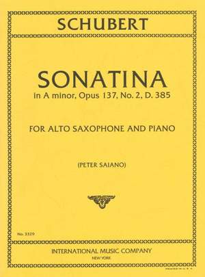 Schubert, F: Sonatina in A minor A minor op. 137/2 D.385