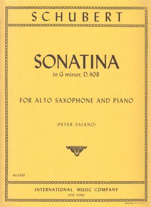 Schubert, F: Sonatina in G minor D408