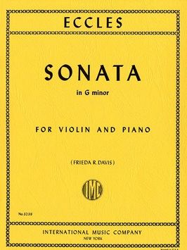 Eccles, H: Sonata G minor G minor