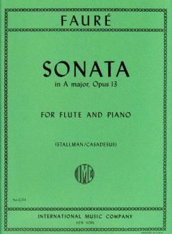 Fauré, G: Sonata Amaj Op13 Fl Pft