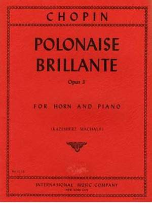 Chopin, F: Polonaise Brillante op. 3