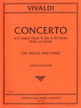 Vivaldi: Violin Concerto E major op.9/4 RV263a