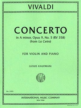 Vivaldi, A: Violin Concerto A minor op.9/5 RV358