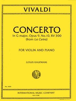Vivaldi: Violin Concerto G major op.9/10 RV300