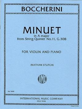 Boccherini, L: Minuet in A major A major G.308