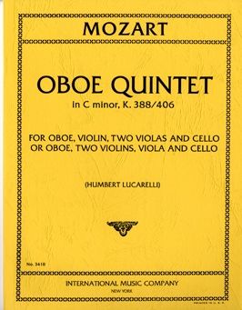 Mozart, W A: Oboe Quintet in C minor KV 388/406