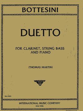 Bottesini, G: Duetto Clar Kb Pft