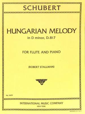 Schubert: Hungarian Melody Dmin Fl & Pft