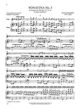 Schubert, F: Sonatina No. 3 in G minor G minor Op. 137/3 D. 408