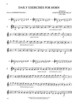 Gallay, J F: Daily Exercises