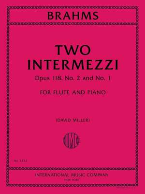 Brahms, J: Two Intermezzi op. 118/1&2