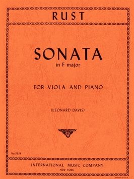 Rust, F W: Sonata F major F major