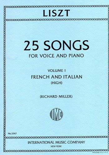 Liszt, F: Songs I H.vce Pft