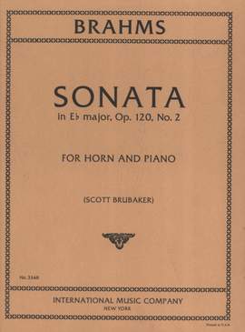 Brahms, J: Sonata in Eb major E flat major Op. 120/2