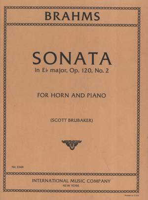 Brahms, J: Sonata in Eb major Op. 120/2