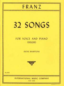 Franz: 32 Songs H.vce Pft