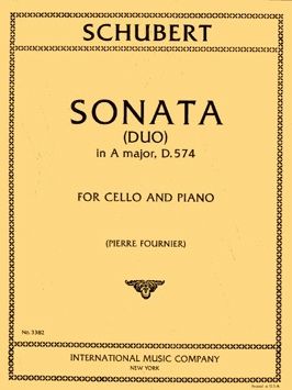 Schubert, F: Sonata (duo) Amaj D574 Vc & Pf