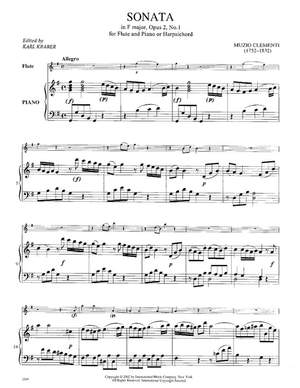 Clementi, M: Two Sonatas op. 2