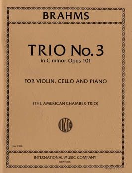 Brahms, J: Trio No. 3 in C minor op. 101